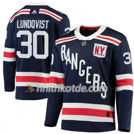 New York Rangers Trikot Henrik Lundqvist 30 2018 Winter Classic Adidas Marineblau Authentic - Herren